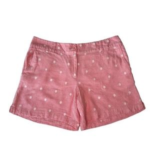Ann Taylor LOFT | Pink With White Polka Dots Shorts, Size 8